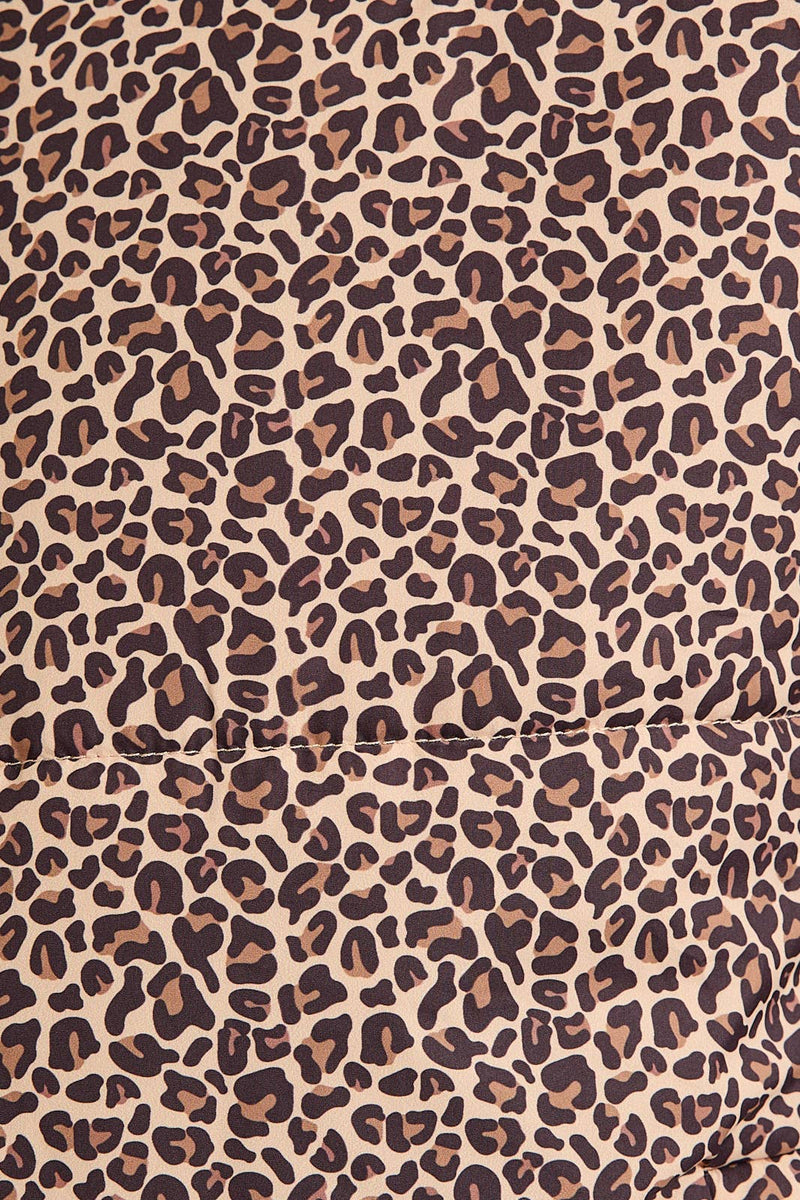 ANIMAL PRINTED PUFFER JACKET