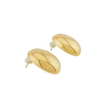 Waterproof Gold Statement Dome Earrings