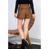 Leopard Suede Shorts