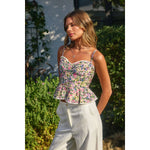 Morning Glory Flared Cami Top