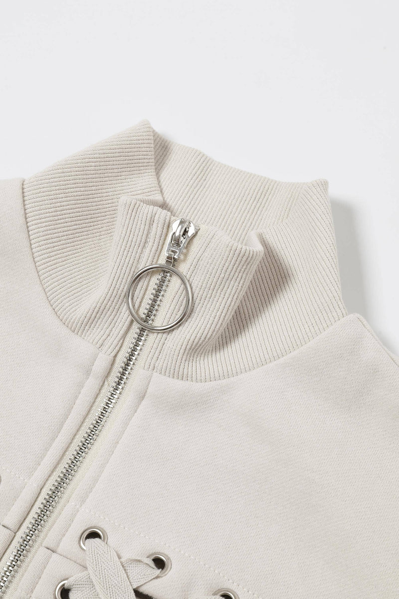 Eyelet Detail Jacket