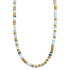 Joan Multi Color Beaded Stone Necklace: BLACK