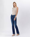 HIGH RISE TROUSER HEM BOOTCUT JEANS