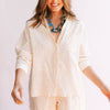 Ivory Eyelet Bermuda Button Down
