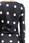 Georgie Polka Dot Black Dress