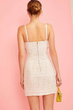 Tweed Tube Mini Dress