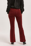 Rosa High Rise Flare Pant  - Burgundy