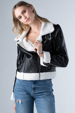 Roxie Faux Fur Moto Jacket (ONLINE EXCLUSIVE)