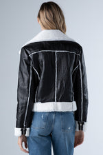 Roxie Faux Fur Moto Jacket (ONLINE EXCLUSIVE)