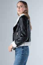 Roxie Faux Fur Moto Jacket (ONLINE EXCLUSIVE)