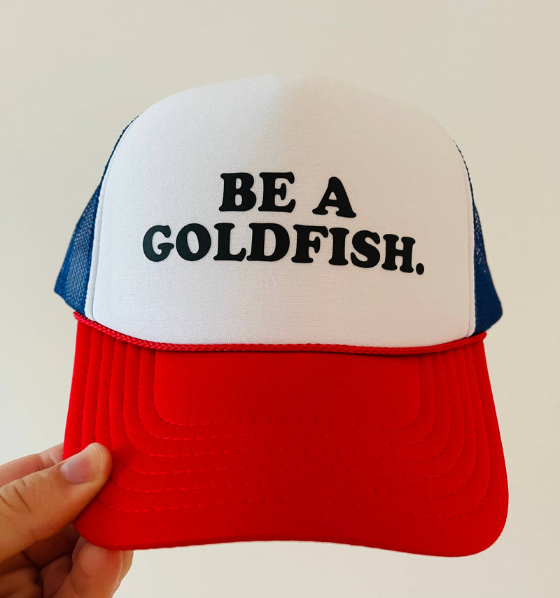BE A GOLDFISH. / Ted Lasso vintage trucker