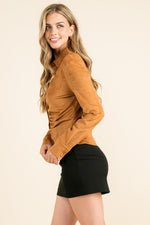 Cora Suede Top (ONLINE EXCLUSIVE)