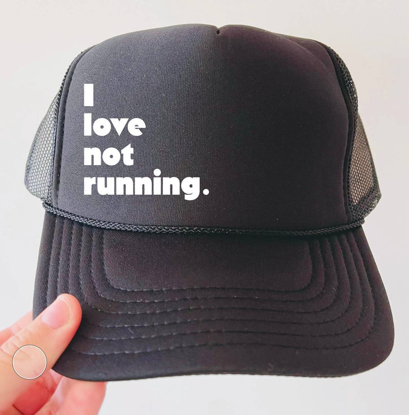 I LOVE NOT RUNNING: Black