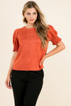 Faux Suede Top (Online Exclusive)