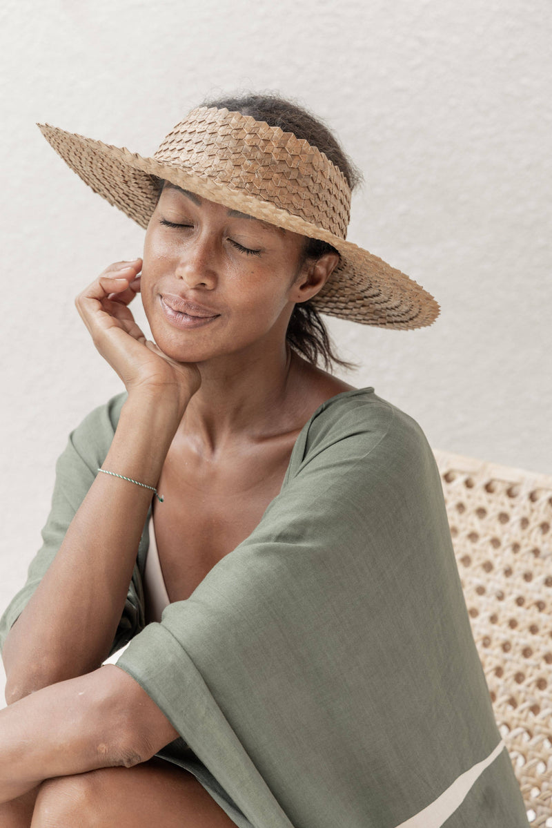 Holiday Papale Sun Hat in Amber