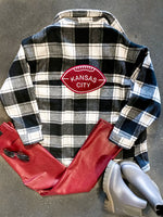 Chiefs Plaid Shacket (Online Exclusive)