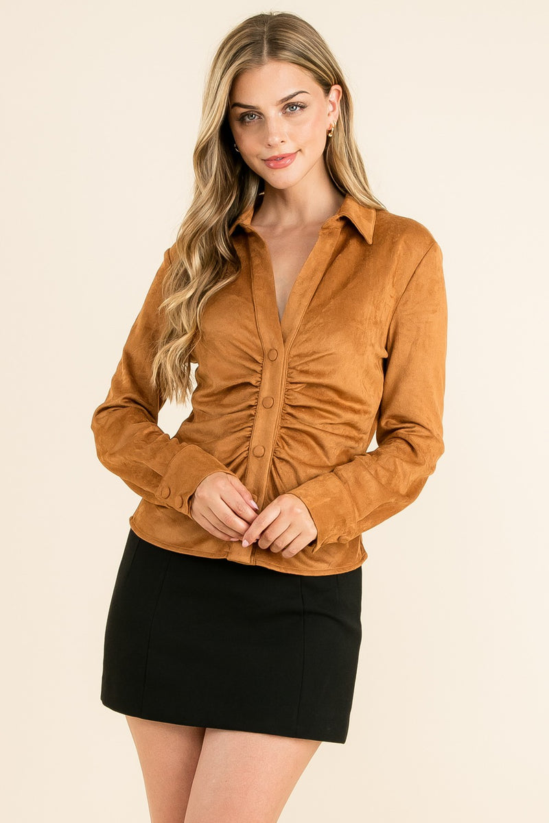 Cora Suede Top (ONLINE EXCLUSIVE)